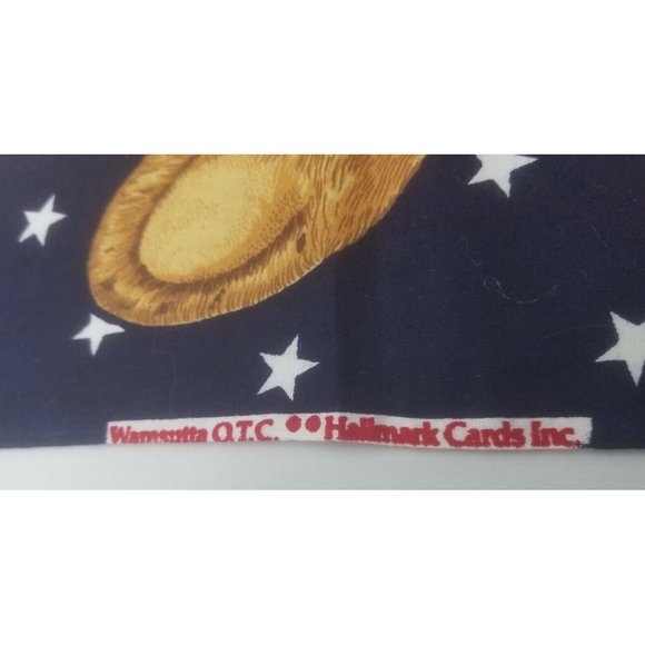 Patriotic Teddy Bear Panels Red Check Fabric Quilting Crafting Lot Americana - Picture 9 of 9